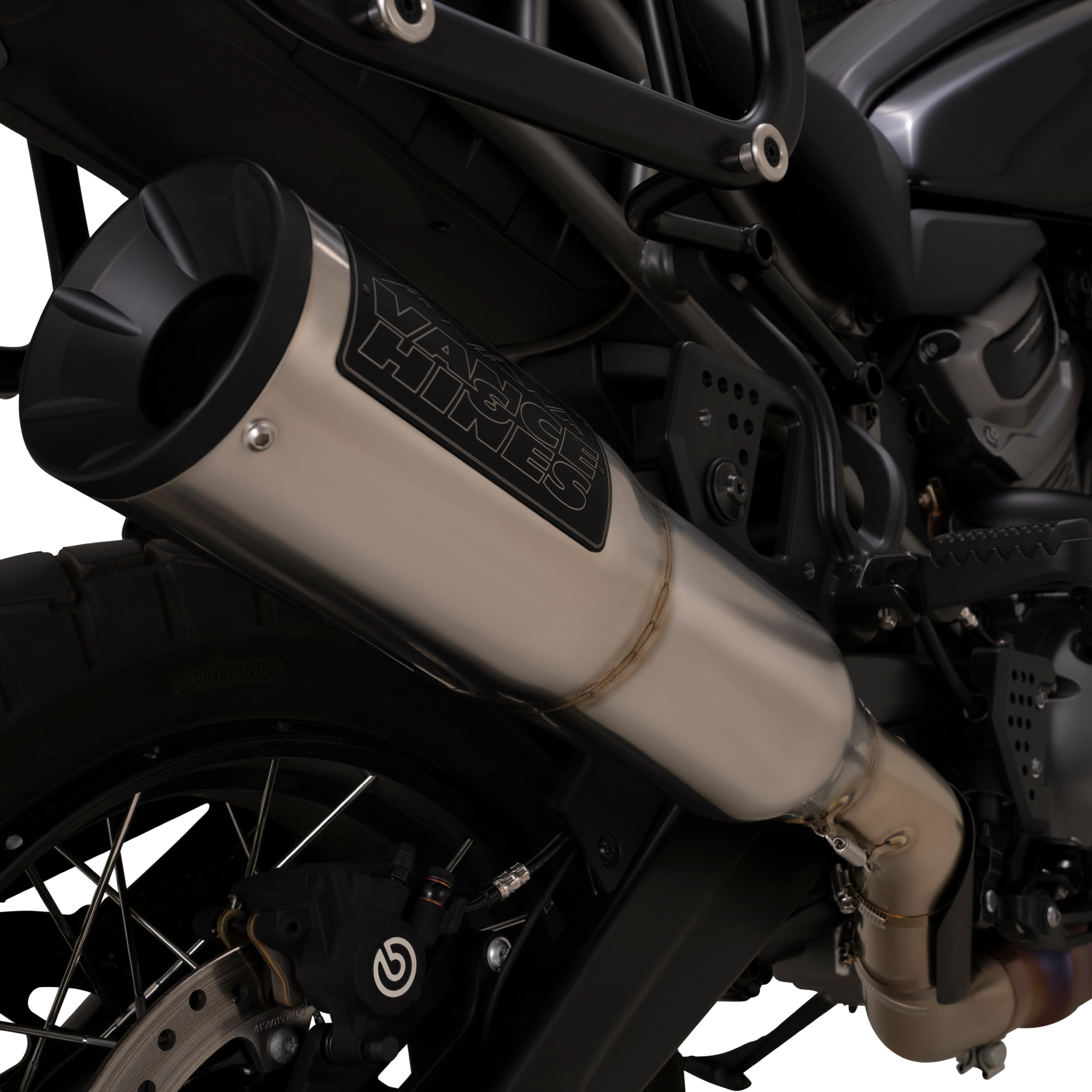 Vance & Hines Slip-On Adventure Hi-Output 450 Brushed 2021-2024