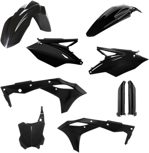 Acerbis Black Full Body Plastic Kit for Kawasaki KX250F 2018-2020 (2685820001)