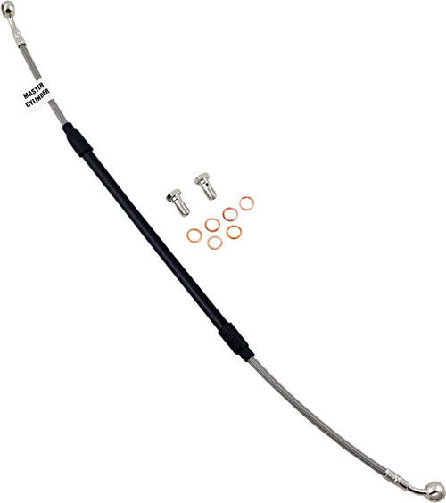 GBrakes Braided Stainless Steel Rear Brake Line (FK003D217R)