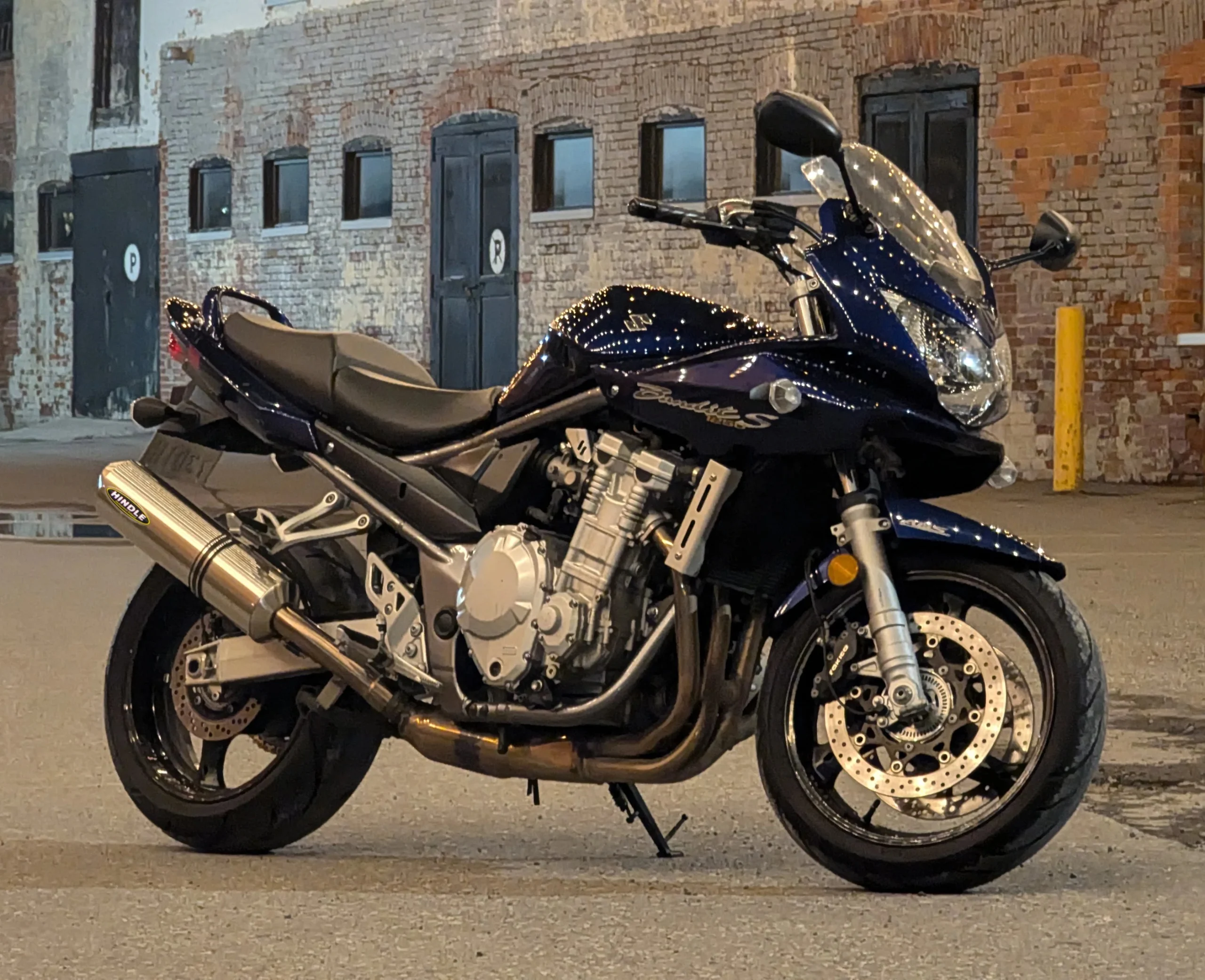 Hindle Evolution Slip-on Exhaust System Suzuki GSF1250S Bandit 2007-20