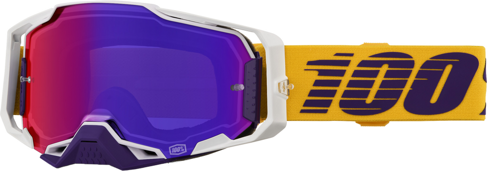 100% Armega Goggle Difenbak Purple Mirror Lens - 50005-10050