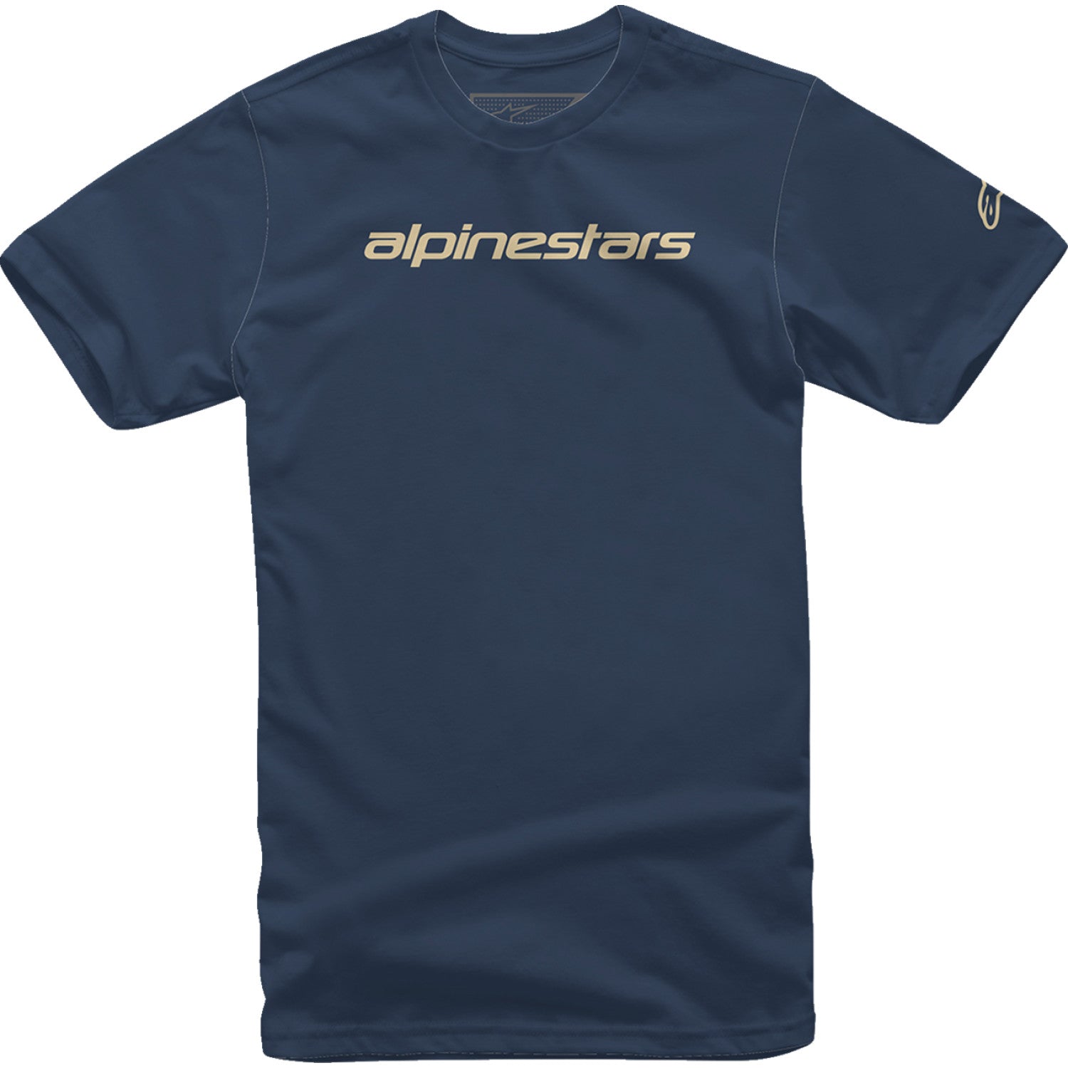 Alpinestars Linear Wordmark T-Shirt - Navy/Stone - 2XL 12127202071282X