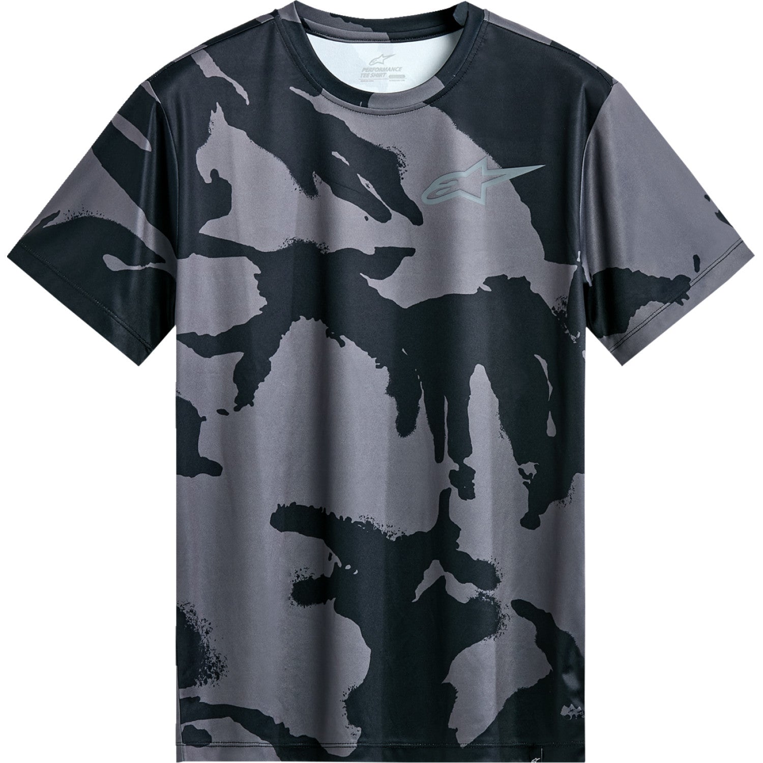 Alpinestars Performance Short-Sleeve T-Shirt - Black/Camo - Medium 1214-70020-160-M