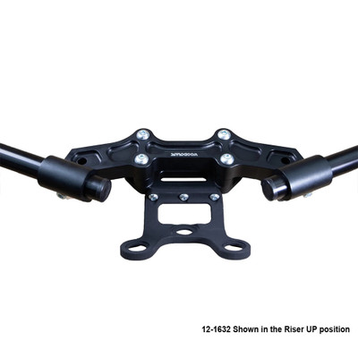 Woodcraft Ducati Monster 1200 17-21 Clip-On Adapter Plate w/Gauge Mount