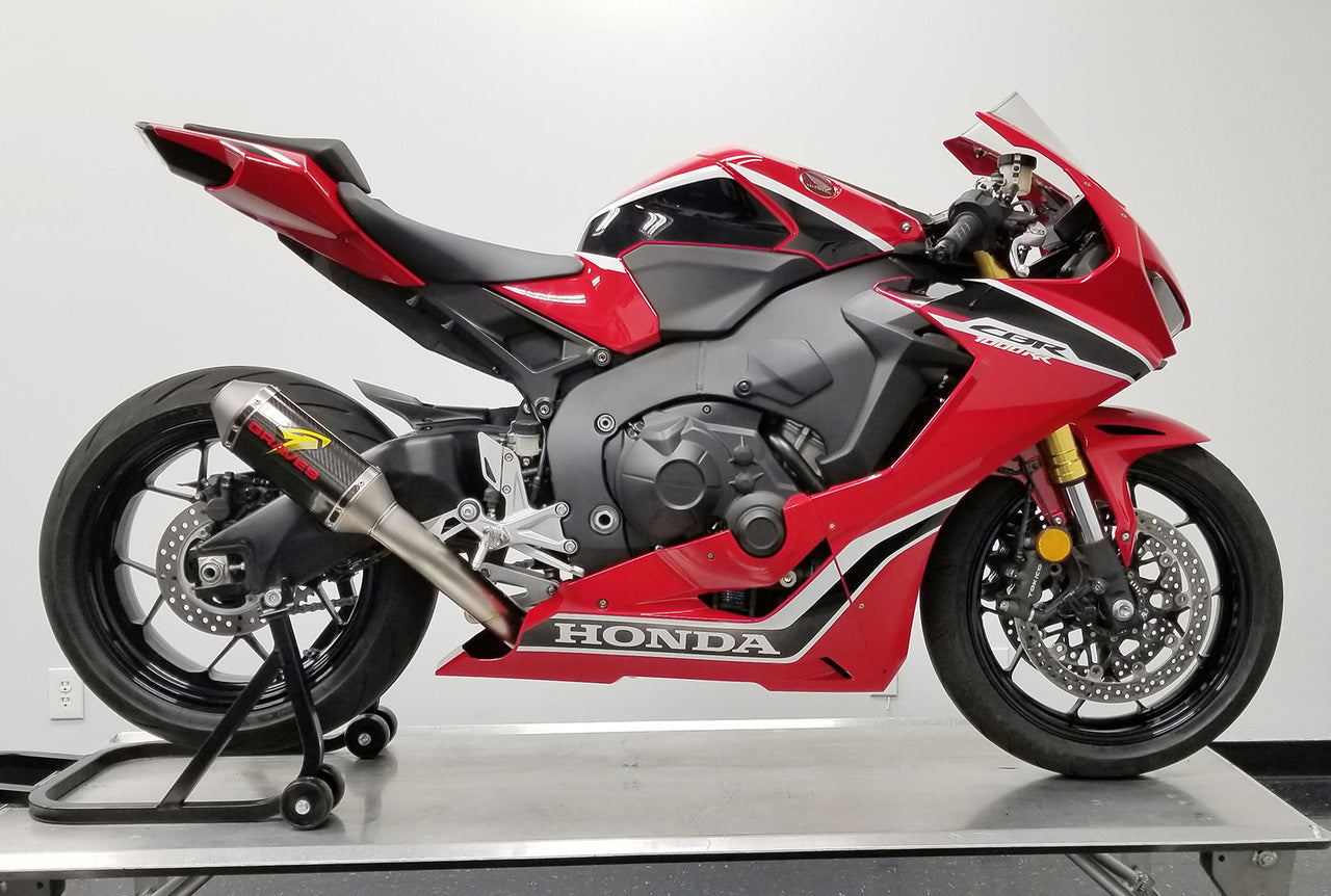 Graves motorsportsfull titanium exhaust system - carbon silencer 200mm CBR1000RR 17-25EXH-17CB1-FTC