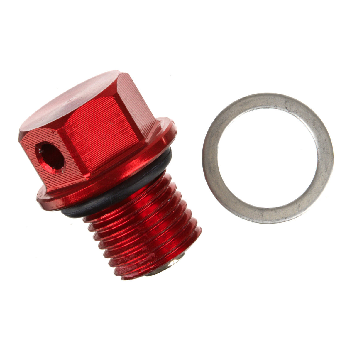 WMP Magnetic Sump Plug M12 x 12 x 1.25 - Red