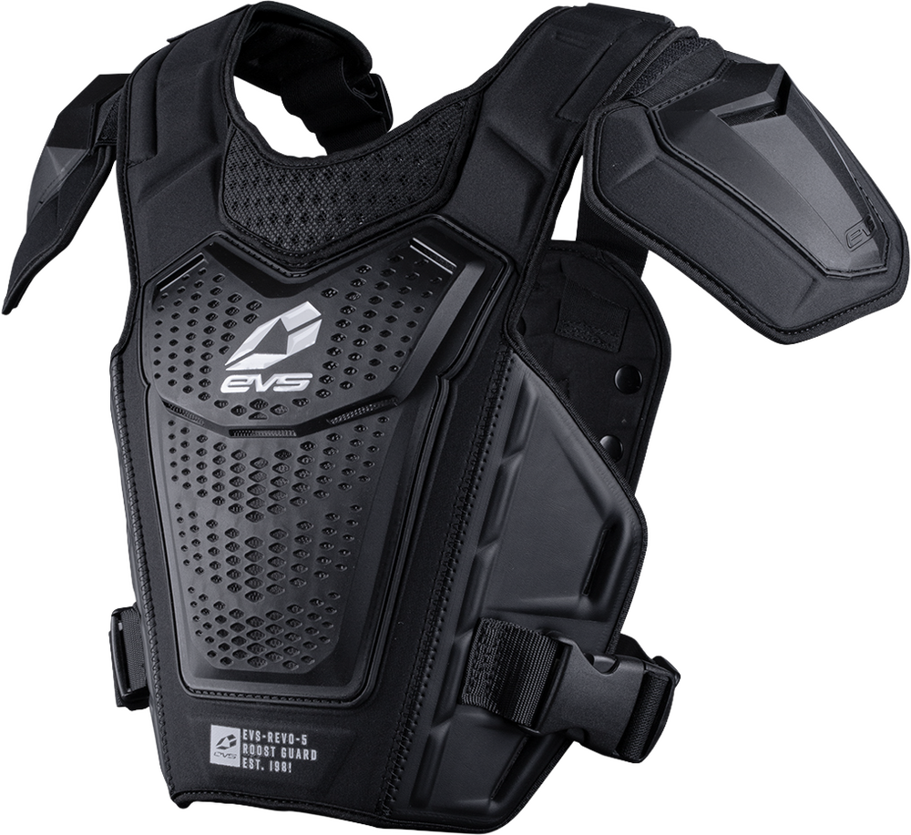 Evs Revo 5 Roost Defelctor Black White LG XL - RV5-BK/WH-L/XL