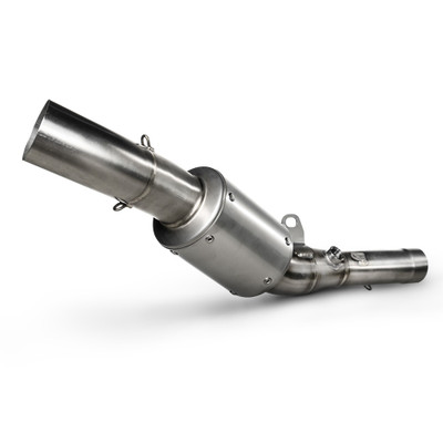 Akrapovic Optional Stainless Steel Track Day Link Pipe Kawasaki ZX-6R 24-26