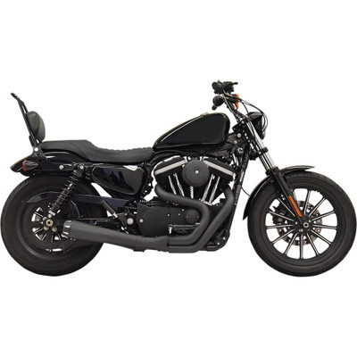 Bassani Xhaust 1987-2003 Harley-Davidson 883 Hugger XLH Road Rage 2-to-1 Exhaust System - Black