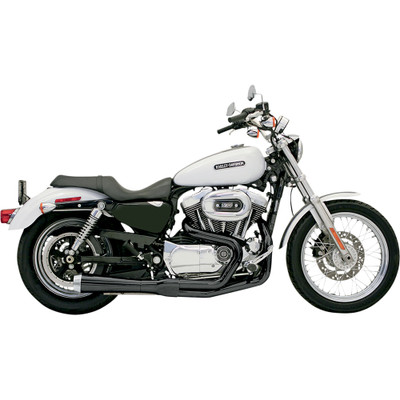 Bassani Xhaust 1988-2003 Harley-Davidson Sportster 1200 XLH Road Rage 2-to-1 XL Exhaust - Black