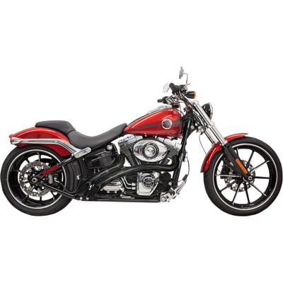 Bassani Xhaust 1999-2006 Harley-Davidson Softail Night Train FXSTB Radial Sweeper Exhaust - Black/Black