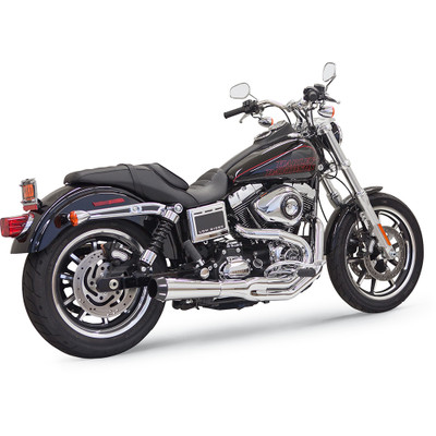 Bassani Xhaust 2008-2017 Harley-Davidson Fat Bob FXDF Road Rage II Mega Power 2-to-1 System - Chrome