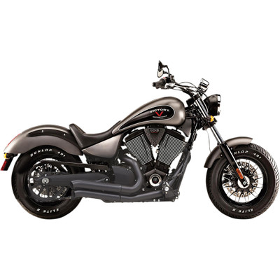 Bassani Xhaust 2012-2015 Victory Highball Pro-Street Exhaust System - Black