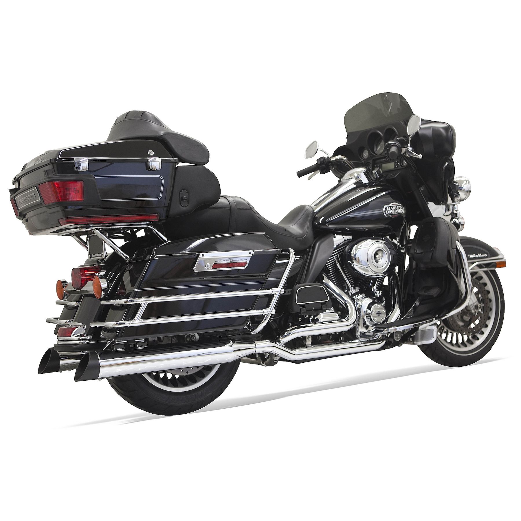 Bassani True Dual Down Under Headers For Harley Touring 2009-2016
