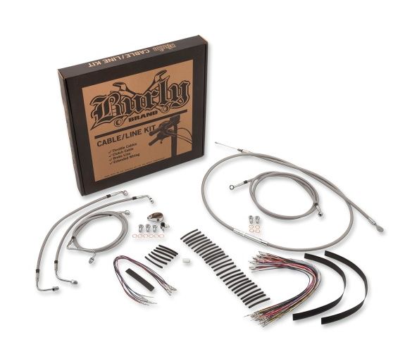 Burly Handlebar Cable Installation Kit For Harley Street / Electra Glide 2014-2016