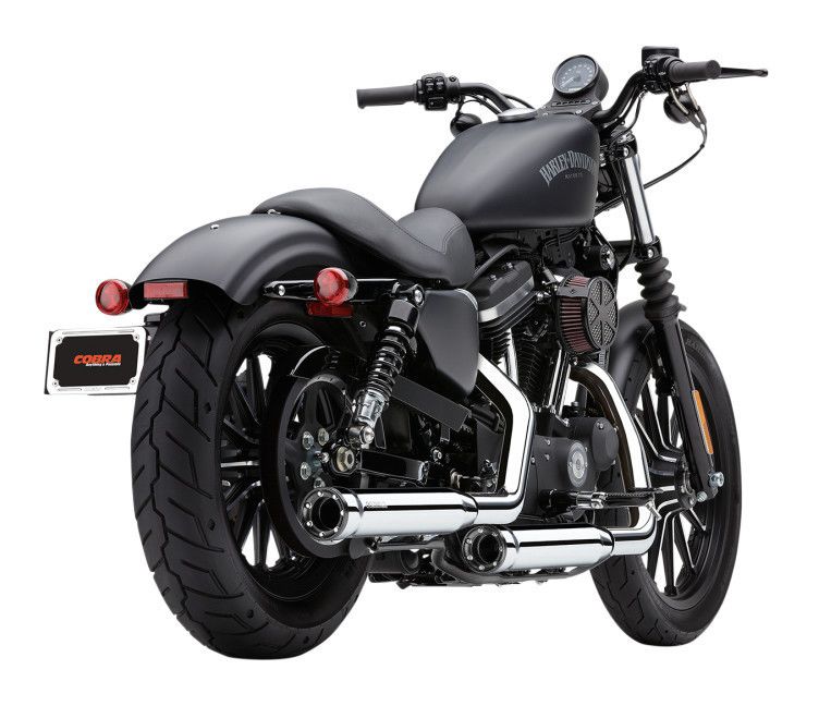 Cobra 3" RPT Slip-On Mufflers For Harley Sportster 2007-2013