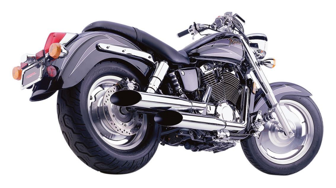 Cobra Classic Deluxe Slash Cut Exhaust System Honda Sabre 1100 2000-2007