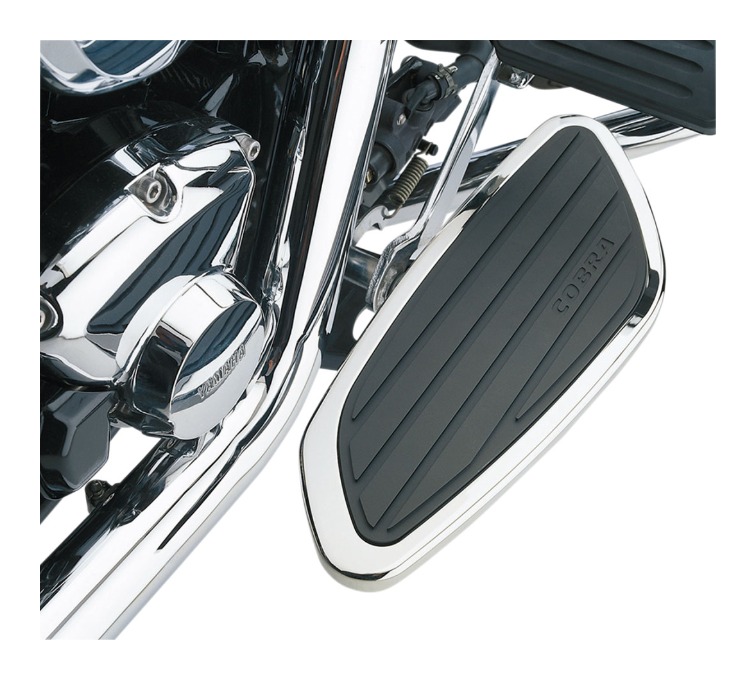 Cobra Swept Chrome Driver Floorboards Honda VTX1800 C/F 2002-2008