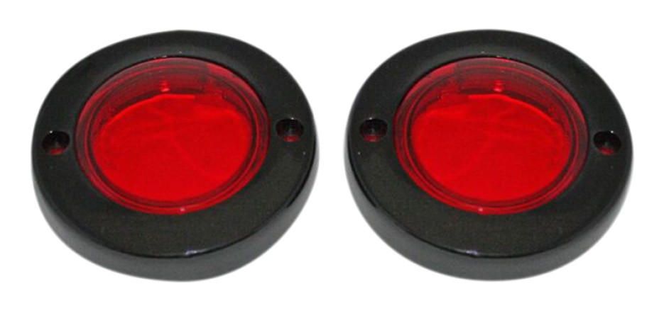 Custom Dynamics ProBEAM Flat Bezel Turn Signal Adapters For Harley 1986-2025
