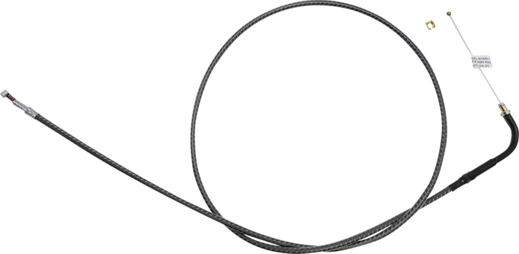 Magnum KARBONFIBR 47 1/2" Idle Cable 90 Deg Smooth Harley Big Twin 84-17