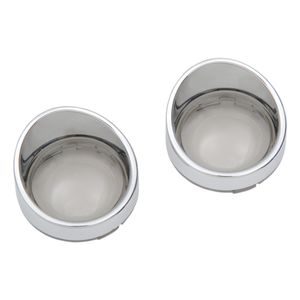 Drag Specialties Visor Style Deuce Turn Signal Lenses For Harley 2000-2018