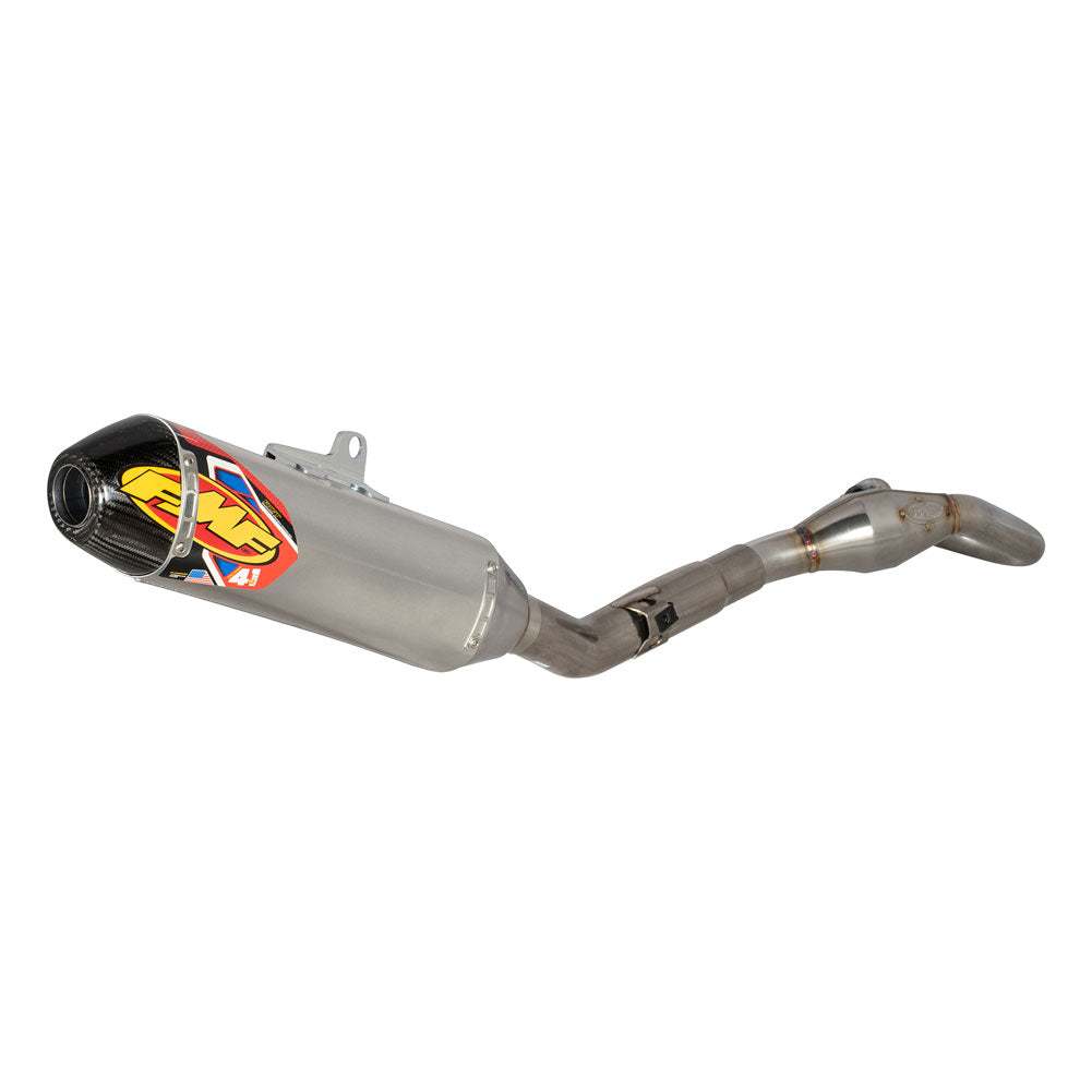 FMF Factory-4.1 RCT Aluminum Exhaust System Carbon Cap Honda CRF450R 2