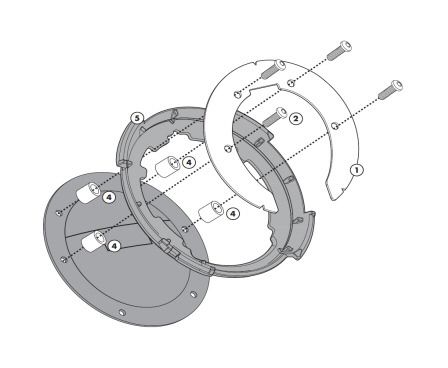 Givi Tanklock Bike Specific Flange Honda CB / CBR / VFR 2014-2019