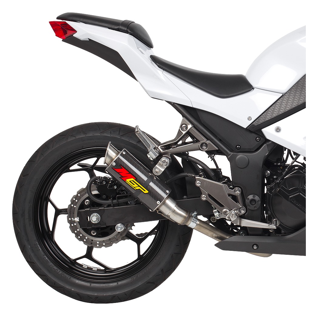 Hotbodies Racing MGP Slip-On Exhaust Kawasaki Ninja 300 2013-2026