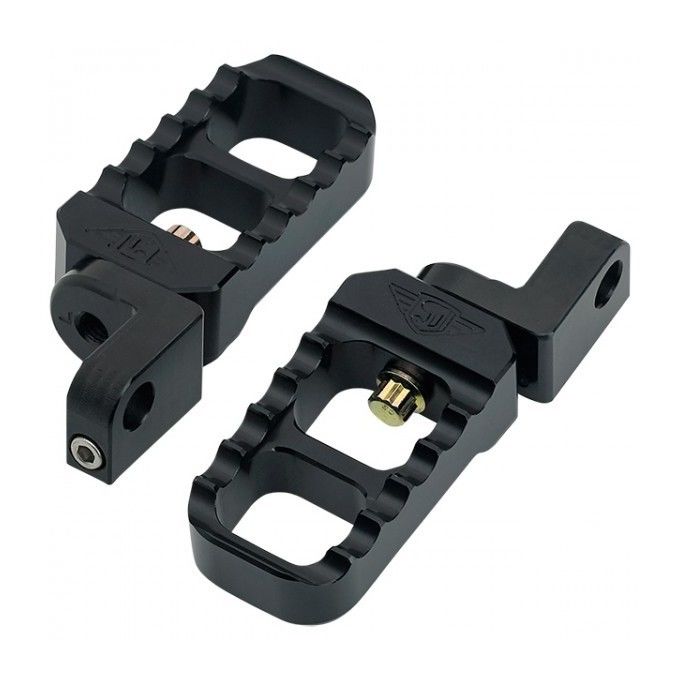 Joker Machine Adjustable Serrated Stubby Offset Foot Pegs For Harley Sportster 2013-2022