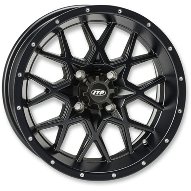 ITP #1421948017B - Wheel - Hurricane - Front/Rear - Black - 14x7 - 4/156 - 6+1
