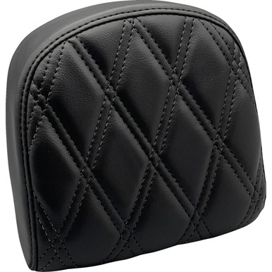 LE Pera #L-SBP03DD-DULL - Sissy Bar Pad - Small - Double Diamond - Dull Black