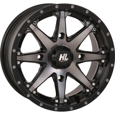 High Lifter #14HL10-1637 - Wheel - HL10 - Front/Rear - Matte Black/Smoke - 14x7 - 4/137 - 5+2 (+30 mm)