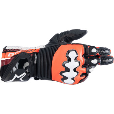 Alpinestars #3556724-1321-2X - GP Pro R4 Gloves - Black/Fluo Red/White - 2XL