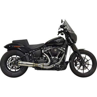 Bassani Xhaust #1S77SSE - 2-into-1 Exhaust System with Superbike Muffler - Stainless Steel - Catalytic Converter - 49 State
