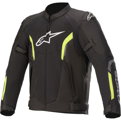 Alpinestars #3306121-155-4X - AST v2 Air Jacket - Black/Yellow Fluo - 4XL