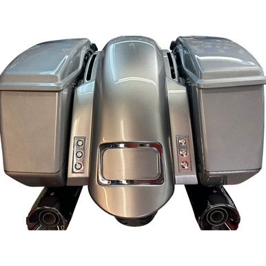 Paul Yaffe Bagger Nation #RF-SSTH P-R-C - Short Rear Fender - Sport - With Chrome Plate Frame - Thunder-pod Taillight