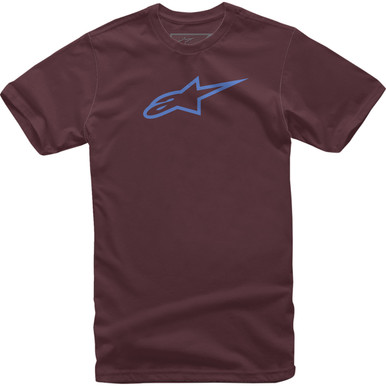 Alpinestars #10327203083702X - Ageless T-Shirt - Maroon/Blue - 2XL
