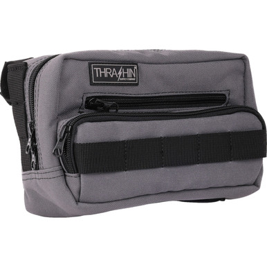 Thrashin Supply CO. #THB-0018 - Handlebar Bag Plus - Gray