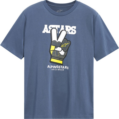 Alpinestars #1244-72120-734-M - Peaceout CSF T-Shirt - Blue - Medium