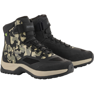 Alpinestars #261102016099.5 - CR-6 Drystar Shoes - Black/Brown/Green - US 9.5