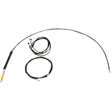 LA Choppers #LA-8063KT3-16B - Complete Plug-and-Play Cable Kit - Upper - 15" - 17" Handlebars - '23-'25 Touring - Black