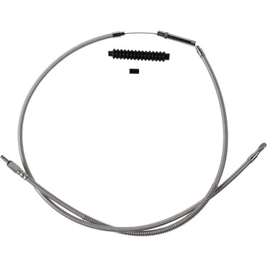 Barnett #10230100638 - High-Efficiency Stainless Steel Clutch Cable for Harley-Davidson - +8" - '18-'23 Softail