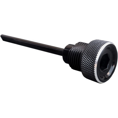 Accutronix #TDS01-KN - Transmission Dipstick - Knurled - Black - Big Twin