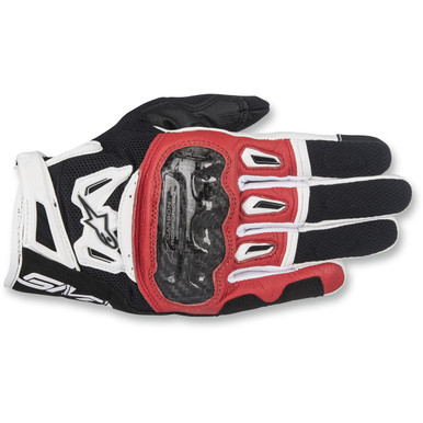 Alpinestars #3567717-132-2X - SMX-2 Air Carbon V2 Gloves - Black/Red/White - 2XL