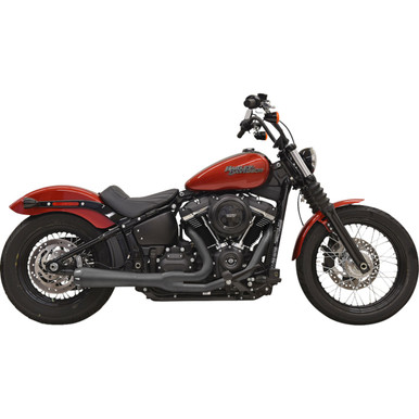 Bassani Xhaust #1S72RBE - 2-into-1 Road Rage III Exhaust System - 49-State - Black