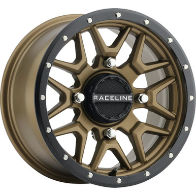 Raceline Wheels #A94BZ-47037+38 - Wheel - Krank - Simulated Beadlock - Front/Rear - Bronze - 14x7 - 4/137 - 6+1 (+38 mm)