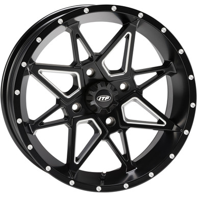 ITP #1421951727B - Wheel - Tornado - Front/Rear - Black - 14x7 - 4/137 - 5+2