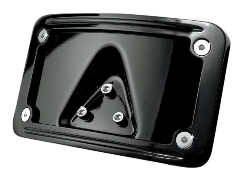 Kuryakyn Curved Laydown License Plate Frame Mount For Harley