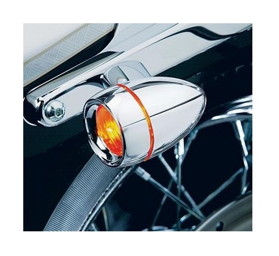 Kuryakyn Deuce Turn Signal Deep Dish Bezel For Harley 2000-2022