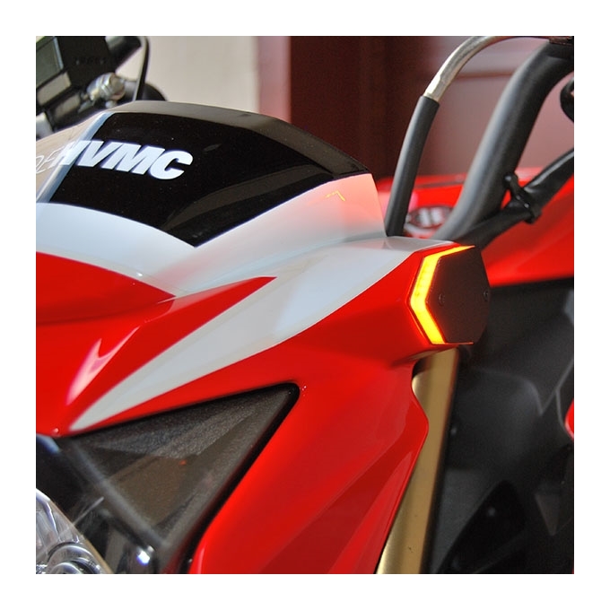 New Rage Cycles LED Front Turn Signals Kawasaki Z125 Pro 2017-2026